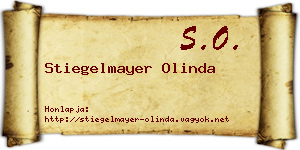 Stiegelmayer Olinda névjegykártya